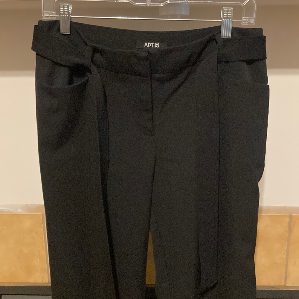 Apt 9 Black Women’s Dress Pants with Belt (size 10)